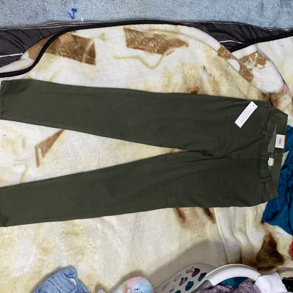 Green jeggings